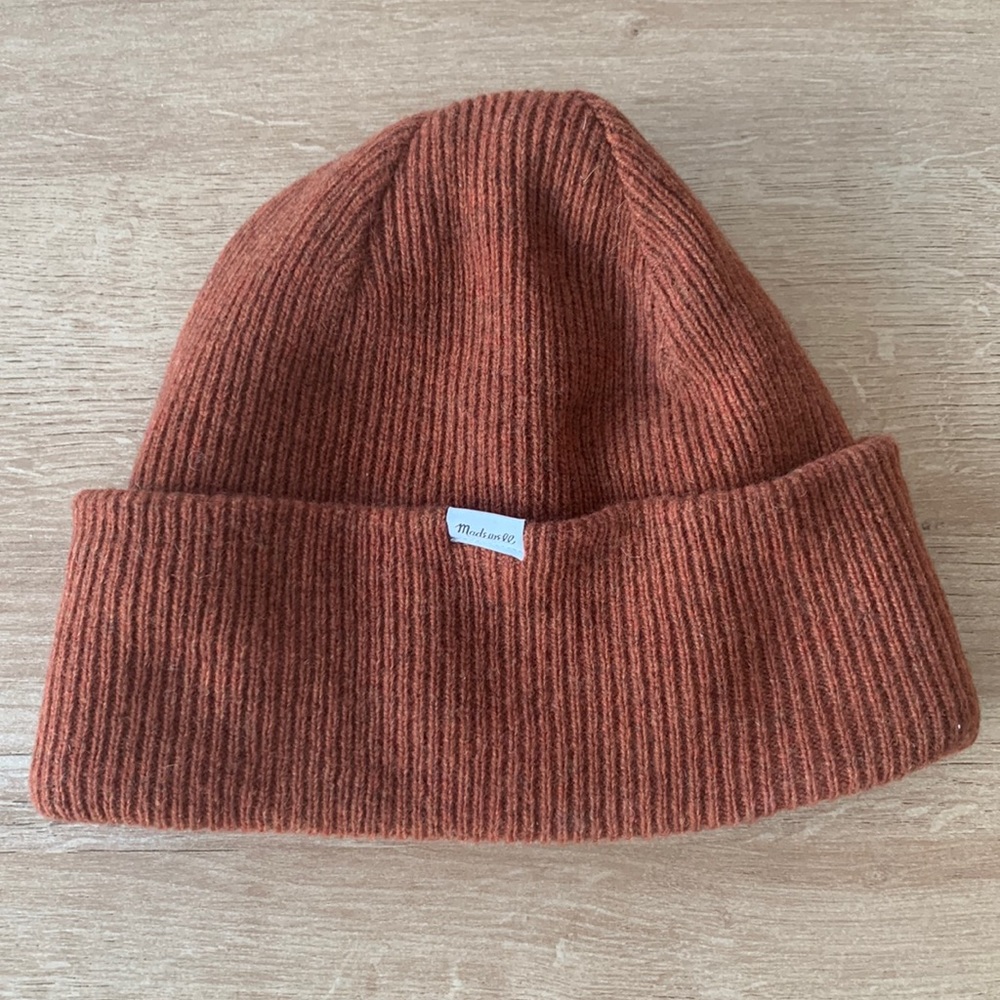 Madewell orange beanie